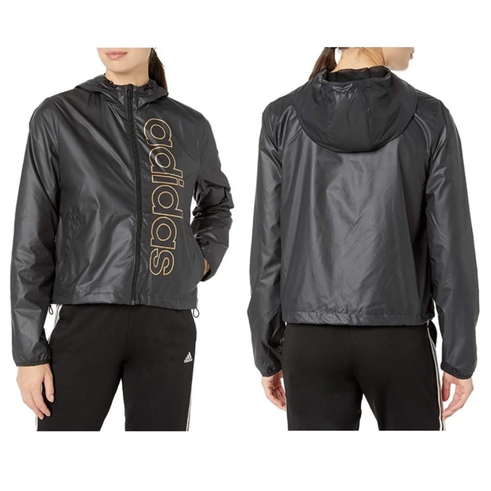 NWT adidas Essentials Branded Windbreaker Size M